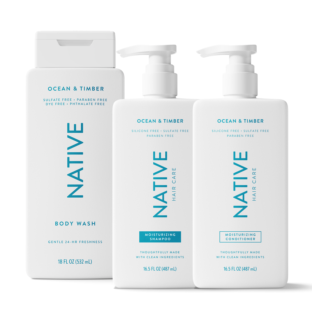 Native Shower Essentials Trio